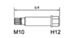 Spetsiaalotsak XZN M10 x 64mm, H12