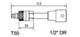 Spetsiaalpadrun T50 x 113mm, 1/2